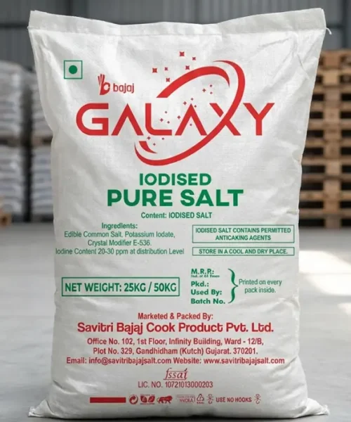 25 kg and 50 kg industrial salt sacks — bulk contract manufacturing by Bajaj Salt Gujarat